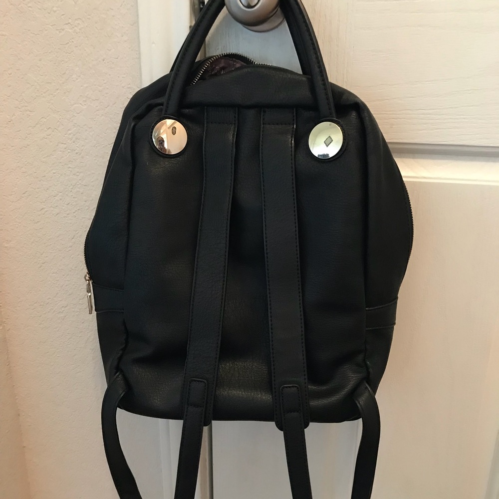 Black Backpack Purse Gem